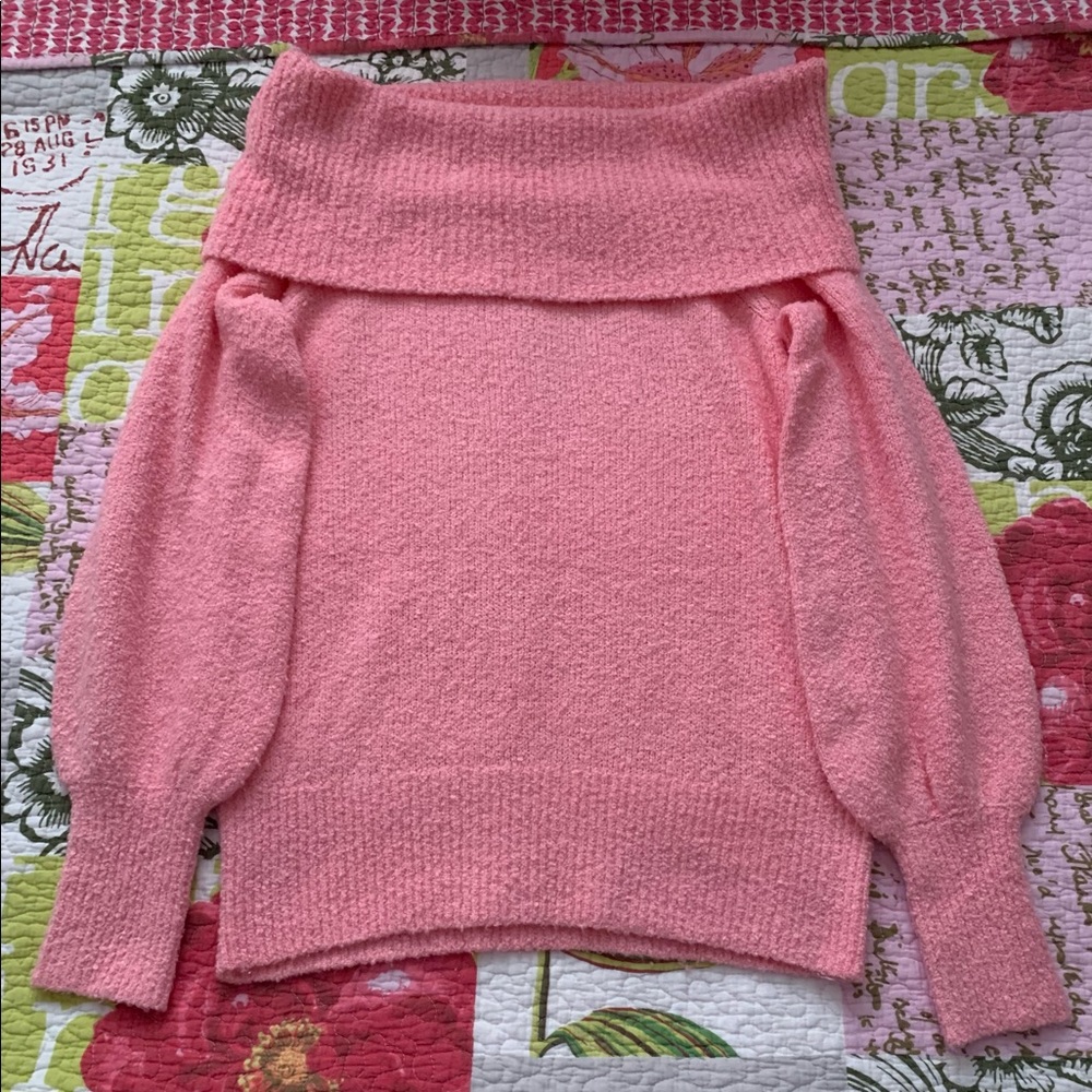 Large Lilly Pulitzer Barrymore Off-The-Shoulder Sweater